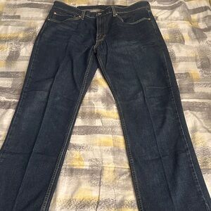 Levi's Dark Blue Straight Jeans for Men